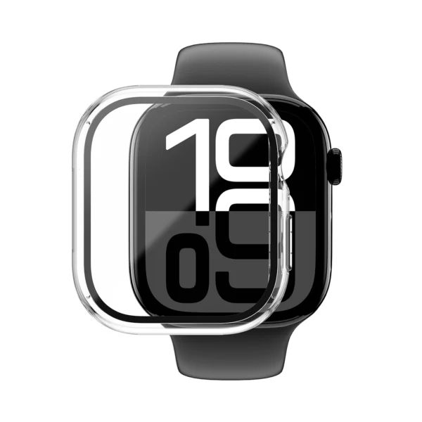AmazingThing Radix Glass Case for Apple Watch 46mm - Cleareng