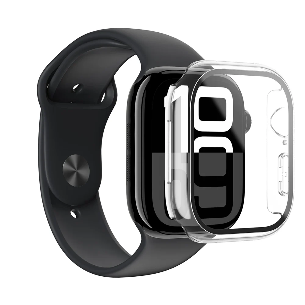 AmazingThing Radix Glass Case for Apple Watch 46mm - Cleareng