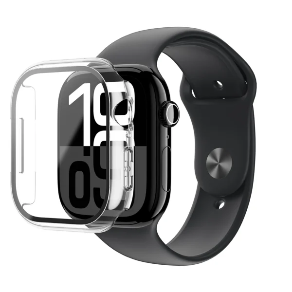 AmazingThing Radix Glass Case for Apple Watch 46mm - Cleareng