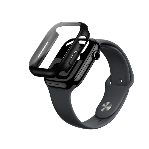 AmazingThing Radix Glass Case for Apple Watch 46mm – Blackeng