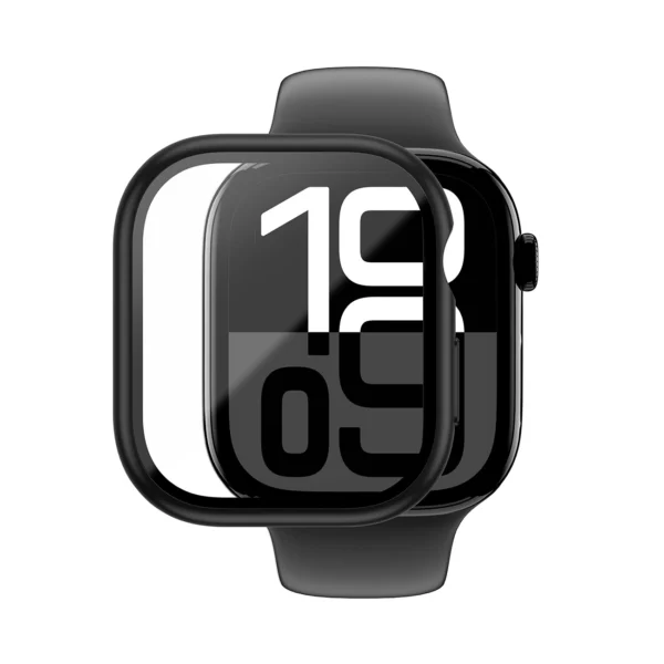 AmazingThing Radix Glass Case for Apple Watch 46mm – Blackeng