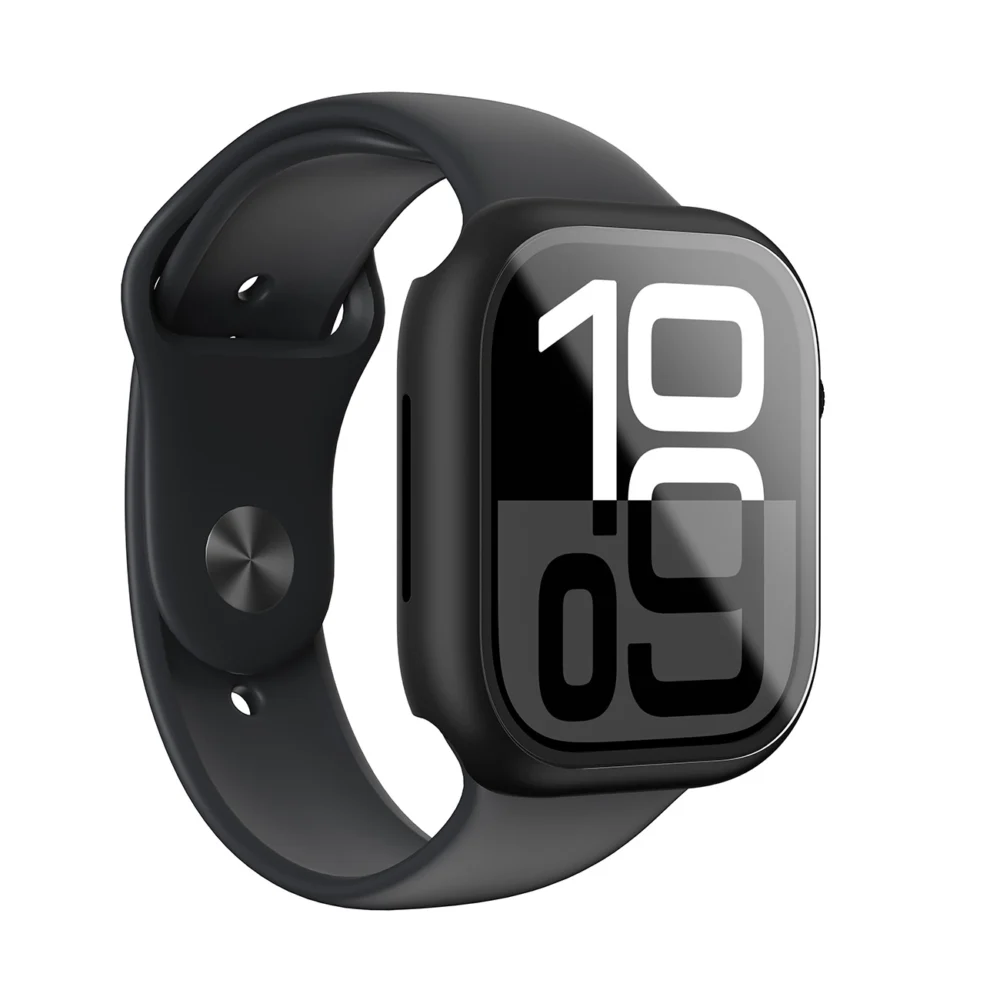 AmazingThing Radix Glass Case for Apple Watch 46mm – Blackeng