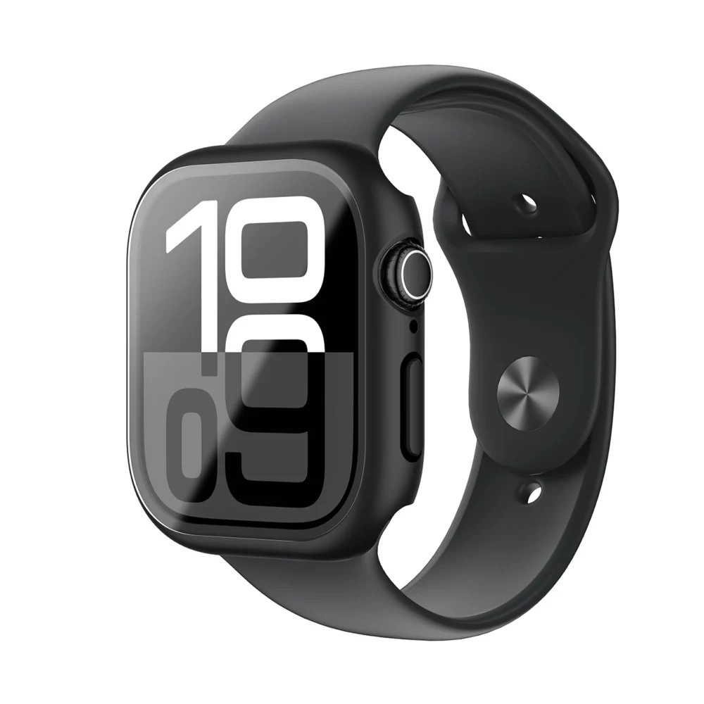 AmazingThing Radix Glass Case for Apple Watch 46mm – Blackeng