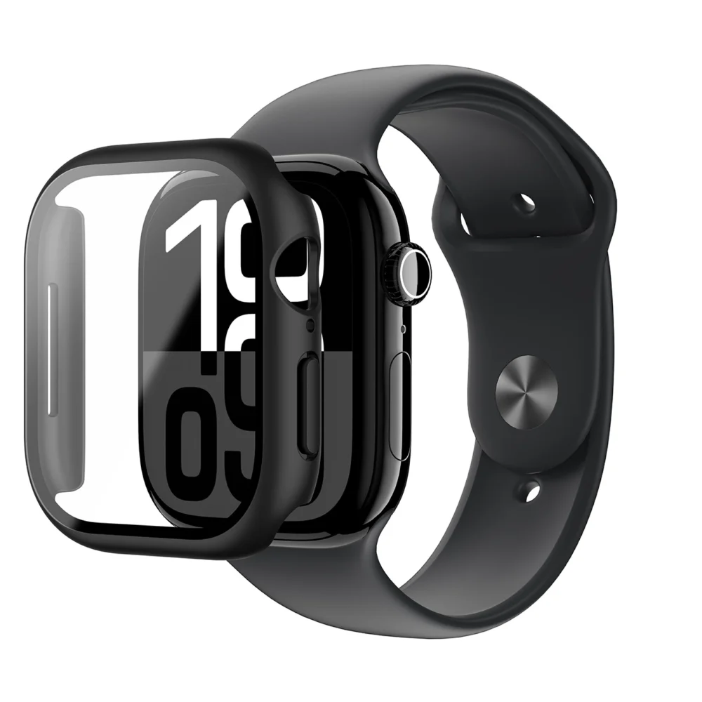 AmazingThing Radix Glass Case for Apple Watch 46mm – Blackeng