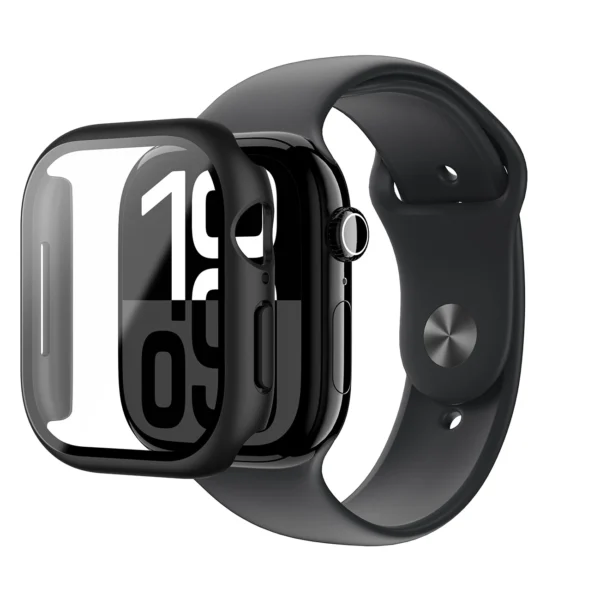 AmazingThing Radix Glass Case for Apple Watch 46mm – Blackeng