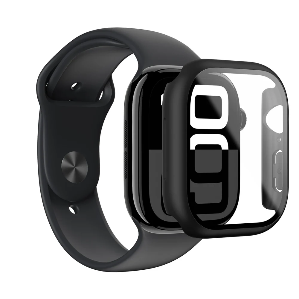 AmazingThing Radix Glass Case for Apple Watch 42mm - Blackeng
