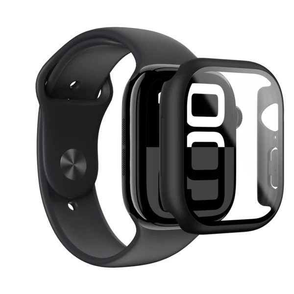 AmazingThing Radix Glass Case for Apple Watch 42mm - Blackeng