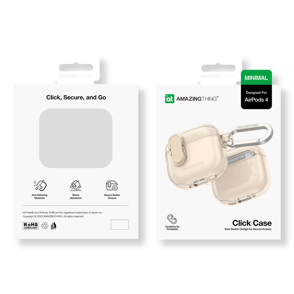 AmazingThing Minimal Case for AirPods 4 – Deserteng