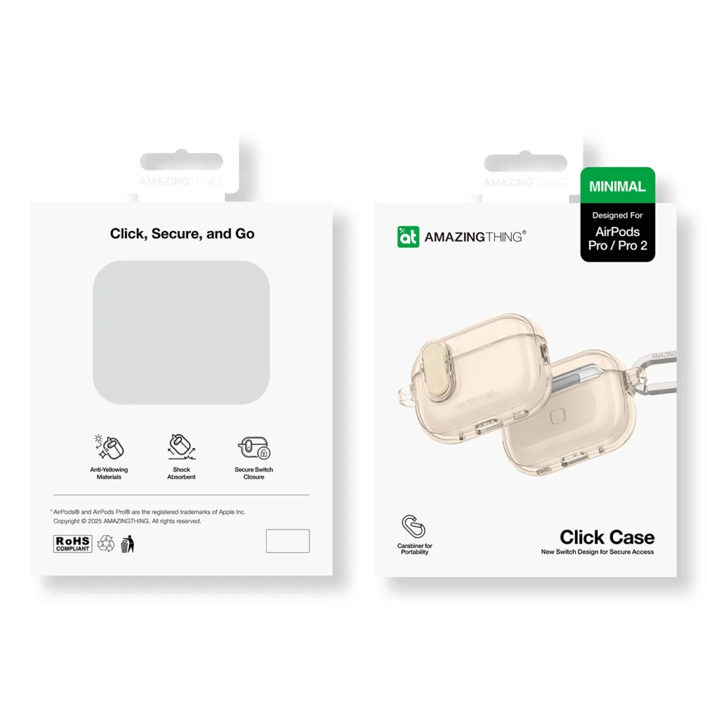 AmazingThing Minimal Case for AirPods Pro 2 - Deserteng