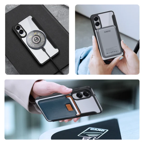 Dux Ducis Skin X Pro case with MagSafe for Samsung Galaxy S25 Edge - blackeng