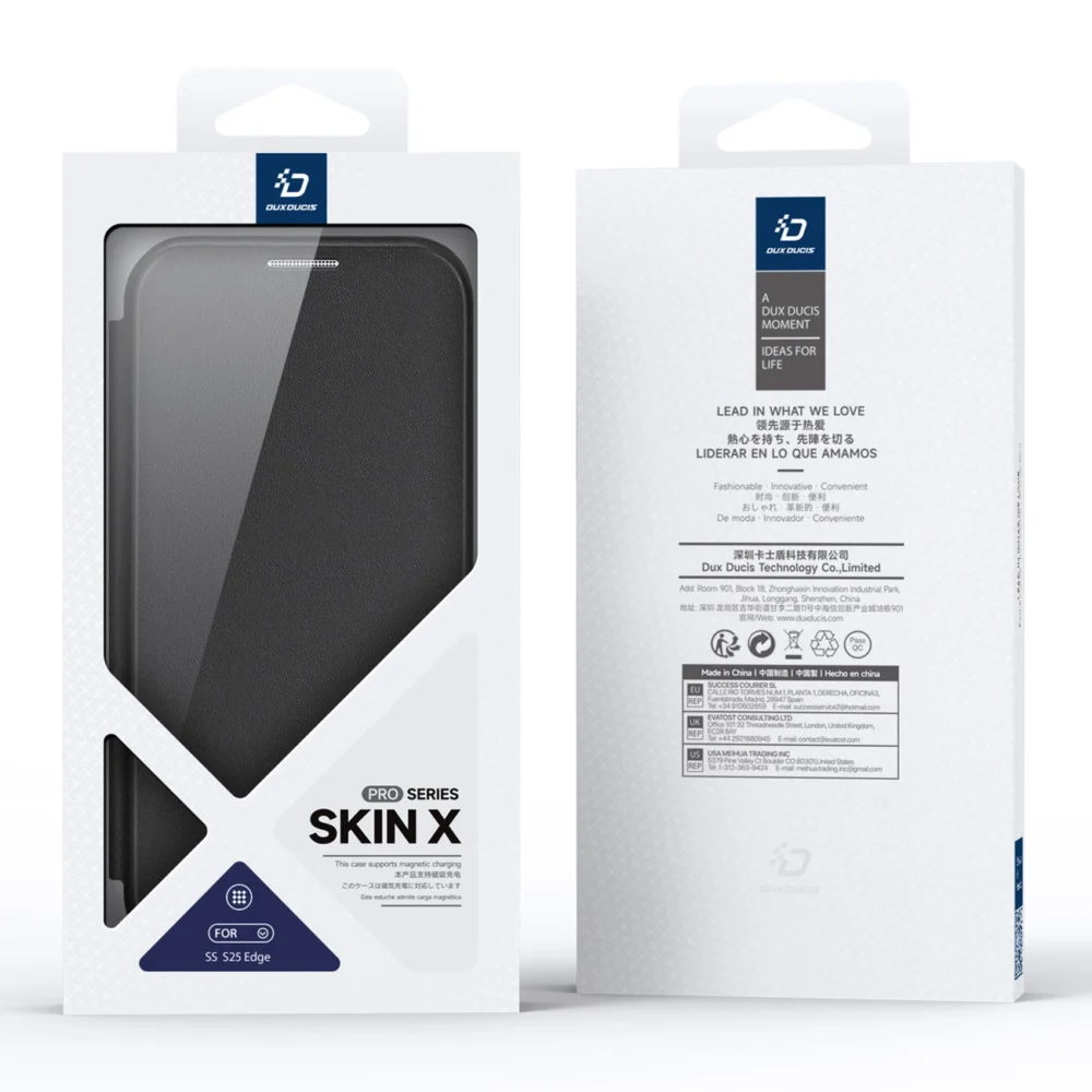 Dux Ducis Skin X Pro case with MagSafe for Samsung Galaxy S25 Edge - blackeng