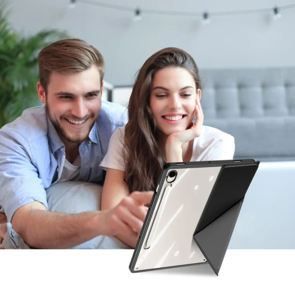 Dux Ducis Magi Case with Stylus Holder for Samsung Galaxy Tab S10 FE/S9/S9 FE - Blackeng