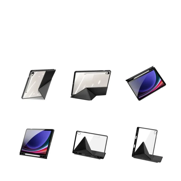 Dux Ducis Magi Case with Stylus Holder for Samsung Galaxy Tab S10 FE/S9/S9 FE - Blackeng