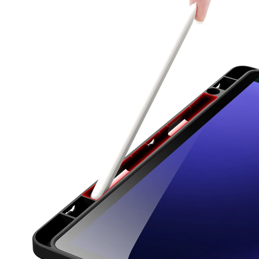 Dux Ducis Magi Case with Stylus Holder for Samsung Galaxy Tab S10 FE/S9/S9 FE - Blackeng