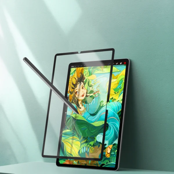 Dux Ducis Naad Paperlike Matte Screen Protector for Samsung Galaxy Tab S10 FE Plus - with Black Frameeng