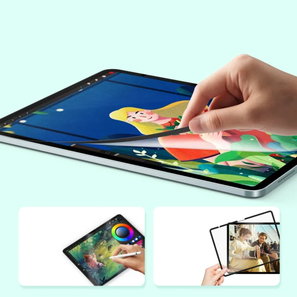 Dux Ducis Naad Paperlike Matte Screen Protector for iPad Air 13" (2024/2025) - with Black Frameeng