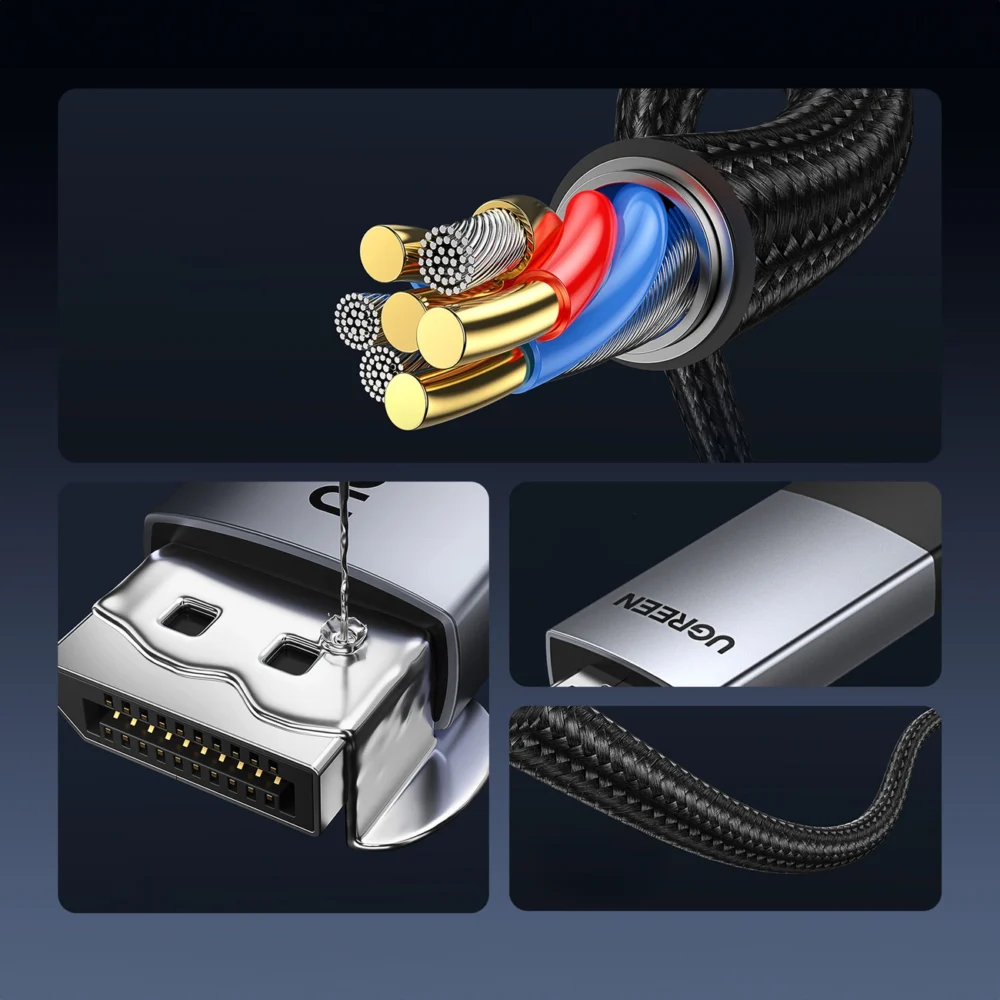 Ugreen DP119 15773 DisplayPort / HDMI 4K 60Hz cable 1m - grayeng