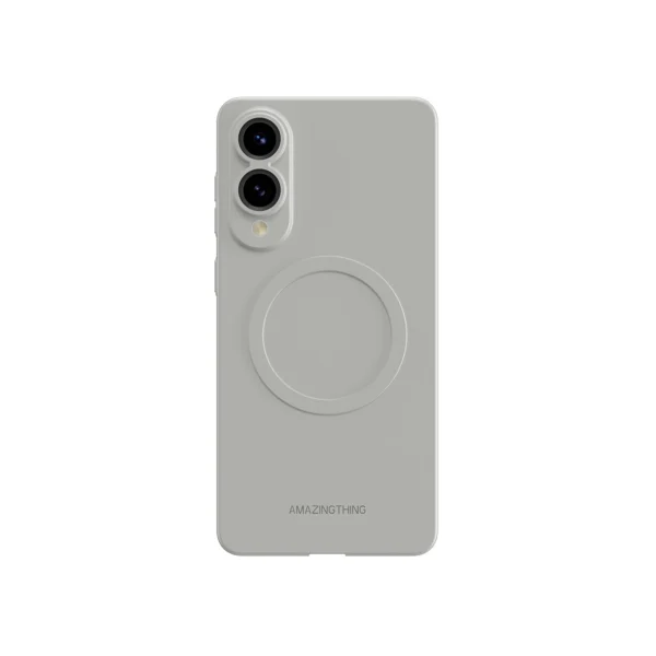 AmazingThing Minimal Air Case with Magnetic Ring for Samsung Galaxy S25 Edge - Grayeng