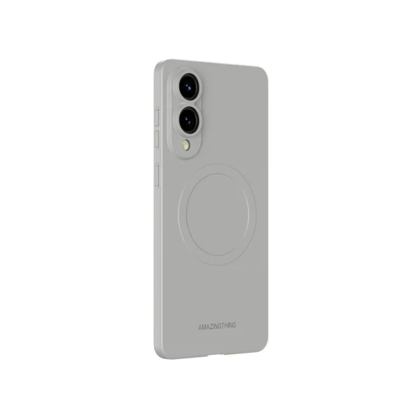 AmazingThing Minimal Air Case with Magnetic Ring for Samsung Galaxy S25 Edge - Grayeng