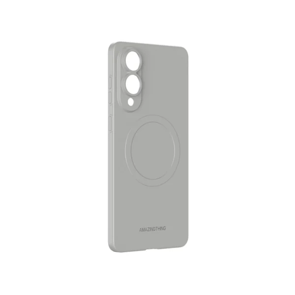 AmazingThing Minimal Air Case with Magnetic Ring for Samsung Galaxy S25 Edge - Grayeng