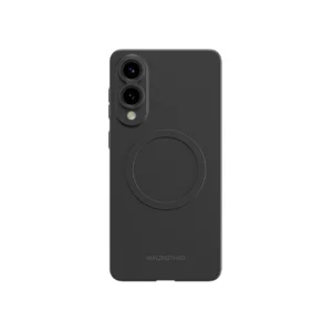 AmazingThing Minimal Air Case with Magnetic Ring for Samsung Galaxy S25 Edge - Blackeng