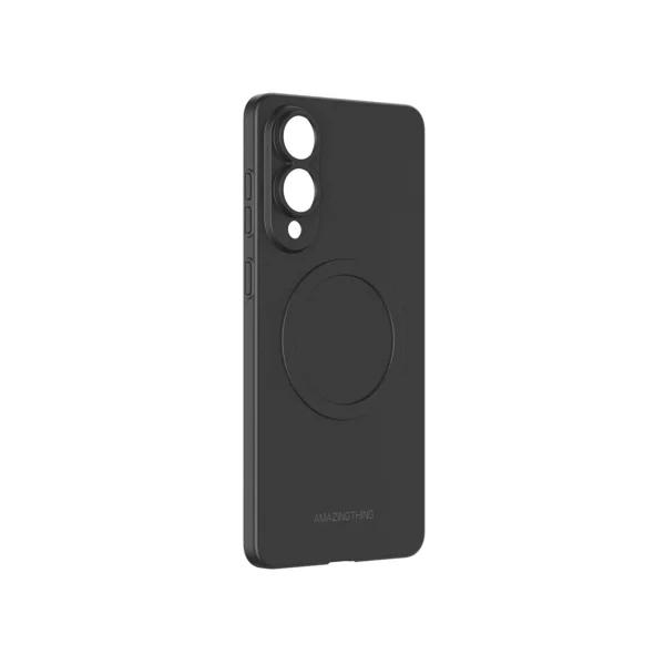 AmazingThing Minimal Air Case with Magnetic Ring for Samsung Galaxy S25 Edge - Blackeng