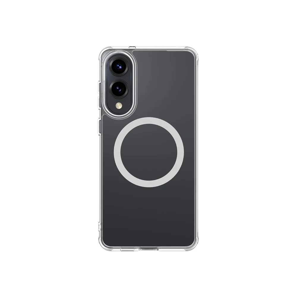 AmazingThing Minimal Mag Case with Magnetic Ring for Samsung Galaxy S25 Edge - Transparenteng