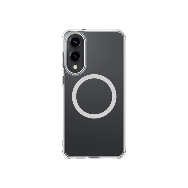 AmazingThing Minimal Mag Case with Magnetic Ring for Samsung Galaxy S25 Edge - Transparenteng