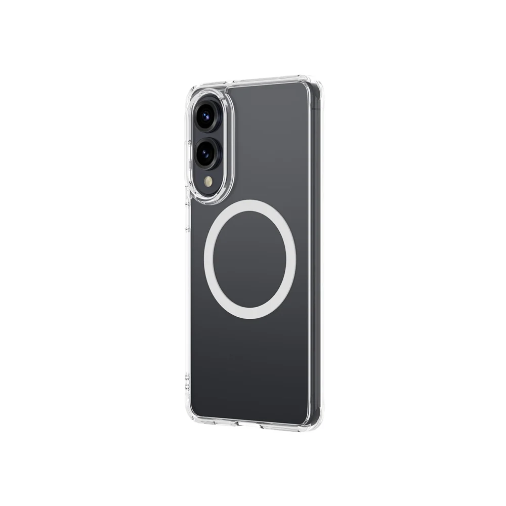 AmazingThing Minimal Mag Case with Magnetic Ring for Samsung Galaxy S25 Edge - Transparenteng