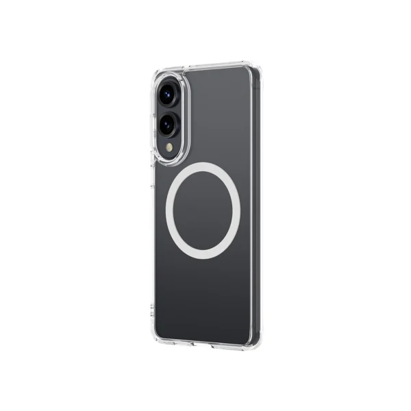 AmazingThing Minimal Mag Case with Magnetic Ring for Samsung Galaxy S25 Edge - Transparenteng