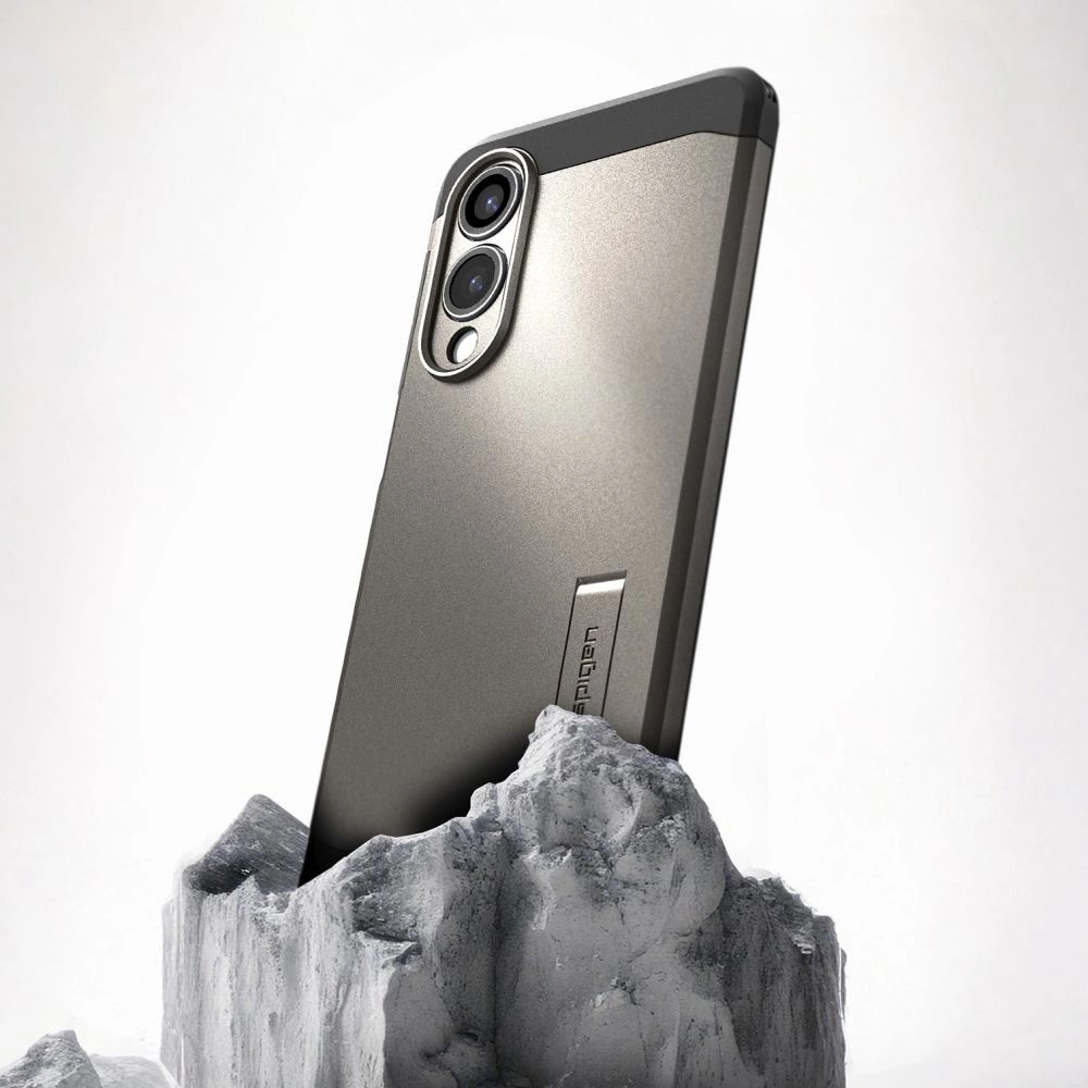Spigen Tough Armor MagSafe Case for Samsung Galaxy S25 Edge - Gray/Blackeng