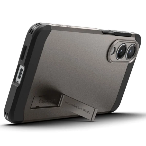 Spigen Tough Armor MagSafe Case for Samsung Galaxy S25 Edge - Gray/Blackeng