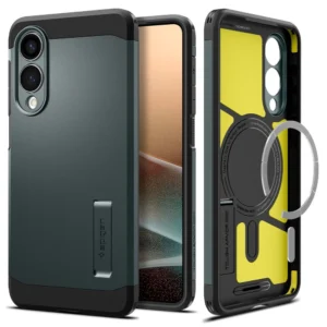 Spigen Tough Armor MagSafe Case for Samsung Galaxy S25 Edge - Green/Blackeng