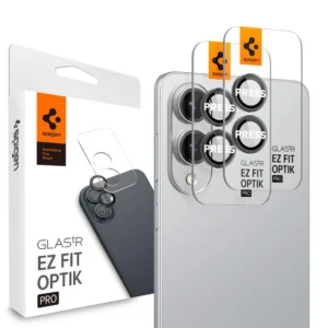 Spigen Optik Pro GLAS.TR "Ez Fit" 2-pack Camera Cover for Samsung Galaxy S25 Edge - Blackeng