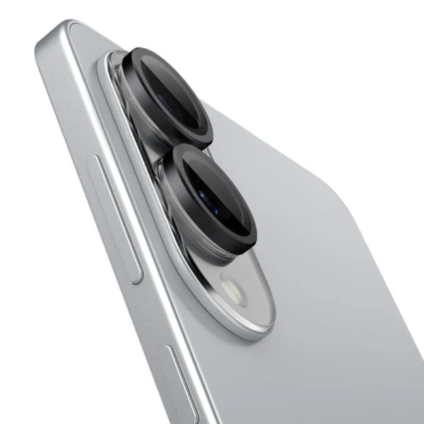 Spigen Optik Pro GLAS.TR "Ez Fit" 2-pack Camera Cover for Samsung Galaxy S25 Edge - Blackeng