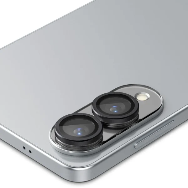 Spigen Optik Pro GLAS.TR "Ez Fit" 2-pack Camera Cover for Samsung Galaxy S25 Edge - Blackeng