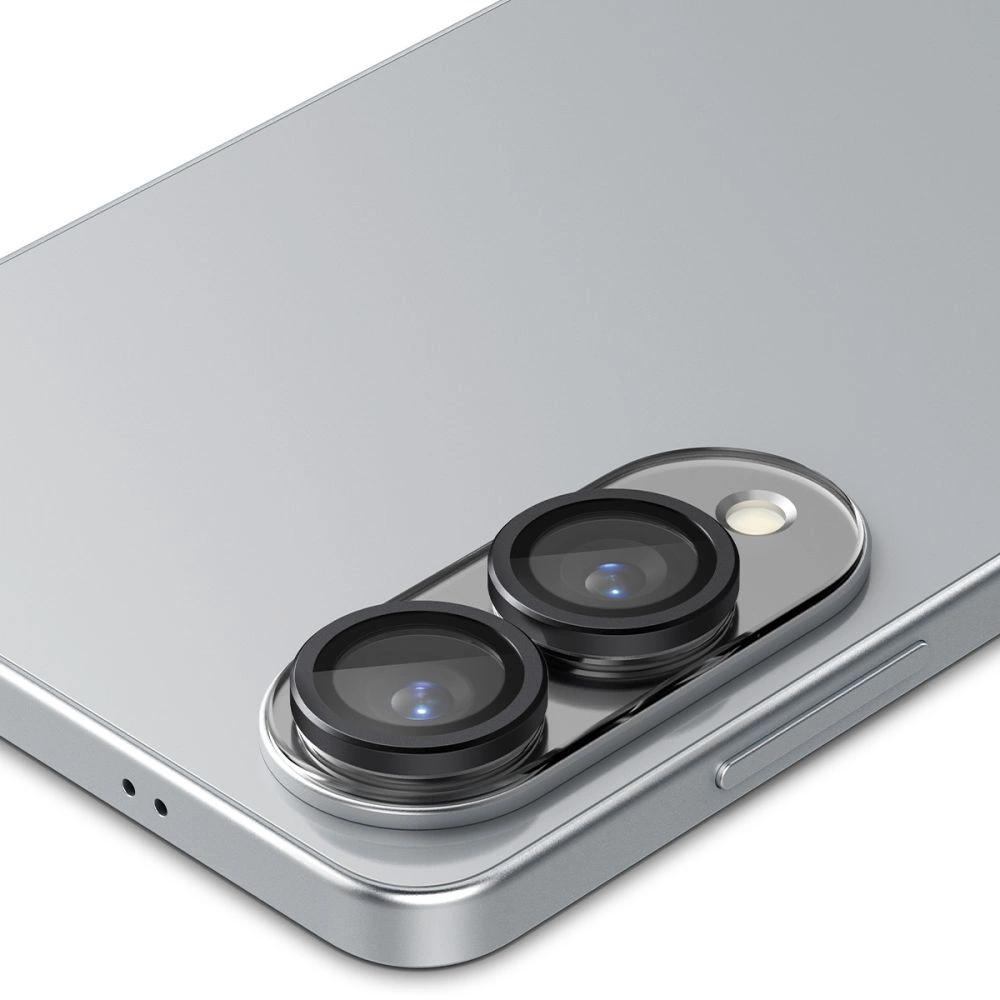 Spigen Optik Pro GLAS.TR "Ez Fit" 2-pack Camera Cover for Samsung Galaxy S25 Edge - Blackeng