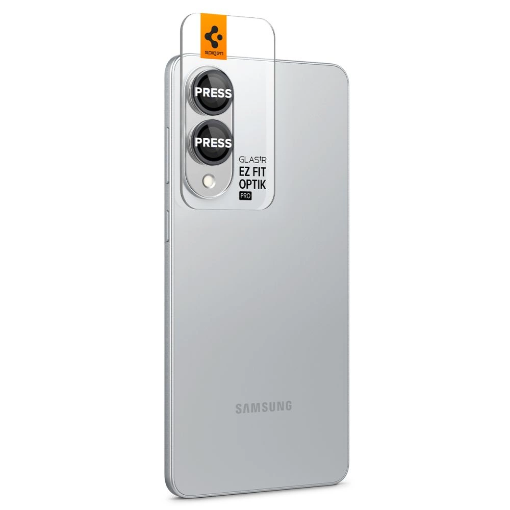 Spigen Optik Pro GLAS.TR "Ez Fit" 2-pack Camera Cover for Samsung Galaxy S25 Edge - Blackeng
