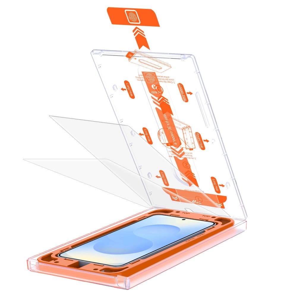 Tech-Protect Quick Set+ Tempered Glass for Samsung Galaxy S25 - Transparenteng