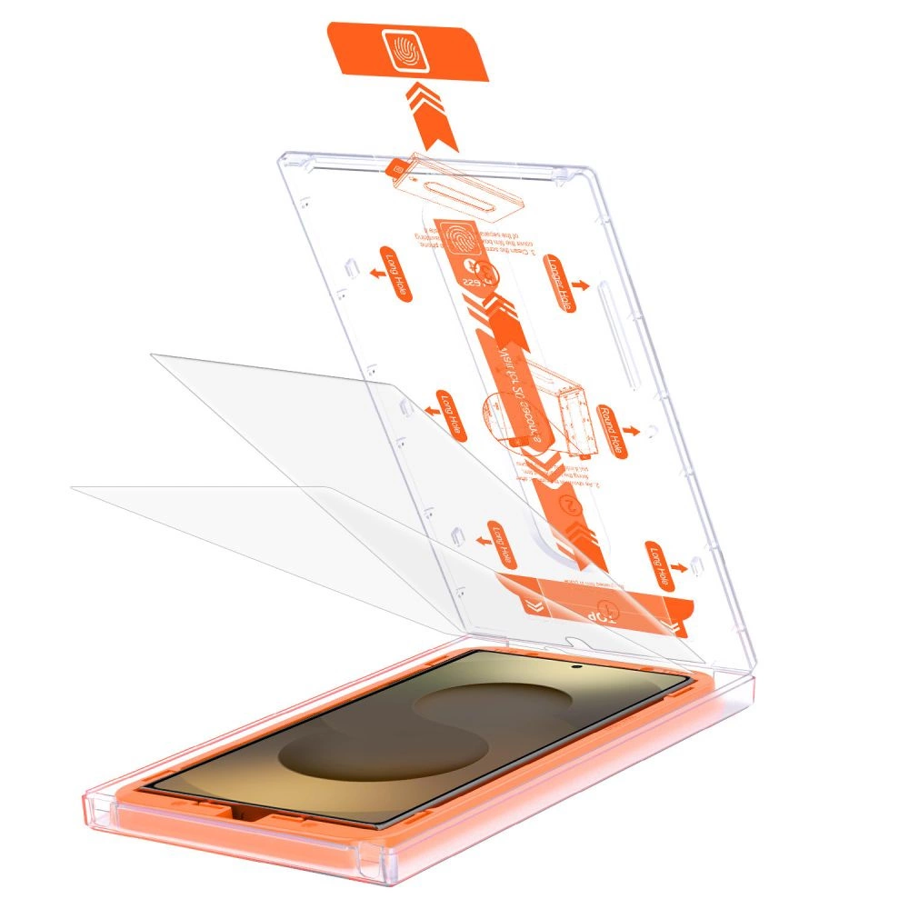 Tech-Protect Quick Set+ Tempered Glass for Samsung Galaxy S25 Ultra - Transparenteng