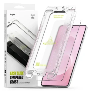 Ringke Easy Slide 2-pack tempered glass for Samsung Galaxy S25 Edge - transparenteng
