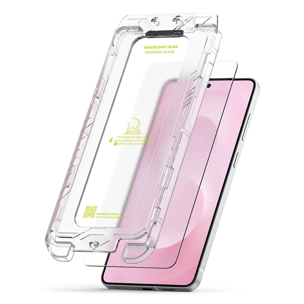 Ringke Easy Slide 2-pack tempered glass for Samsung Galaxy S25 Edge - transparenteng