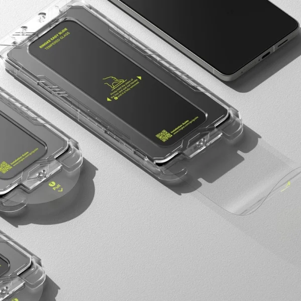 Ringke Easy Slide 2-pack tempered glass for Samsung Galaxy S25 Edge - transparenteng