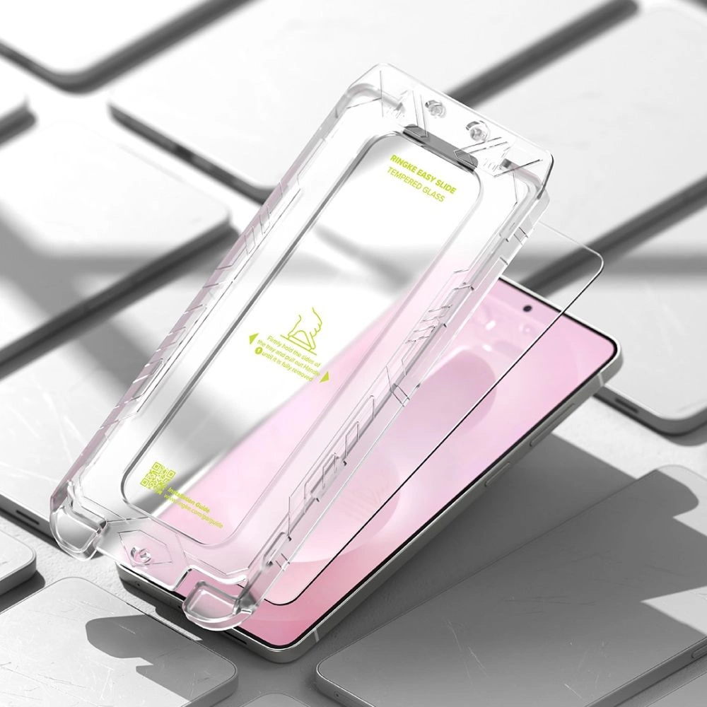 Ringke Easy Slide 2-pack tempered glass for Samsung Galaxy S25 Edge - transparenteng