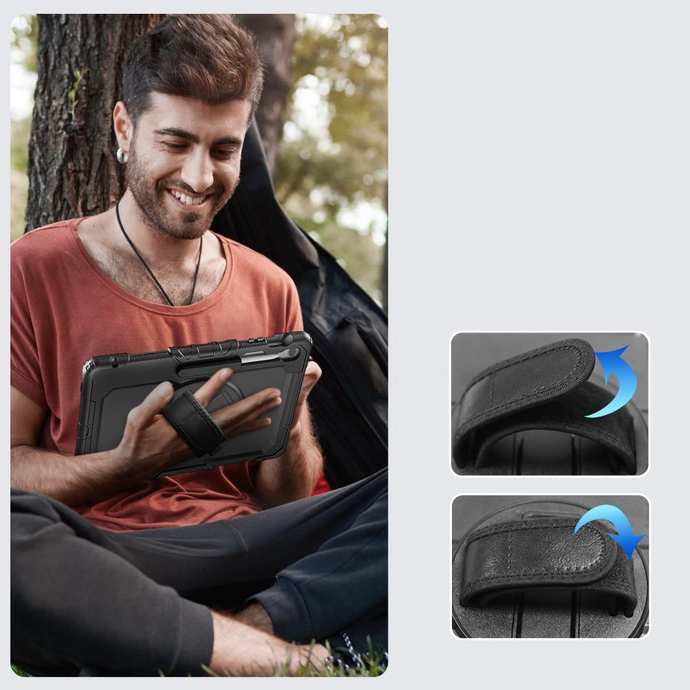 Tech-Protect Solid Case for Samsung Galaxy Tab S10 FE+ - Blackeng