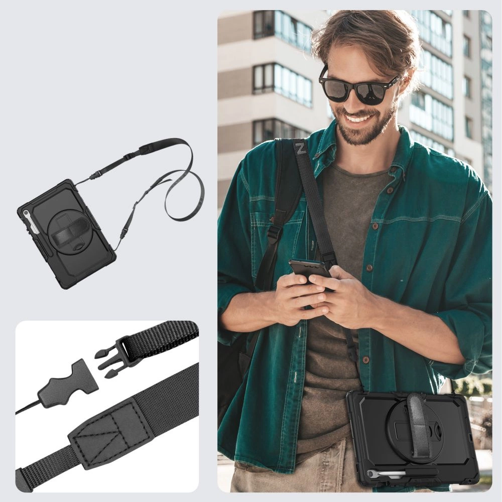 Tech-Protect Solid Case for Samsung Galaxy Tab S10 FE+ - Blackeng