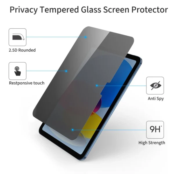 Tech-Protect Glass Spy+ Privacy Glass for iPad 10.9” 2022 / iPad 11” 2025eng