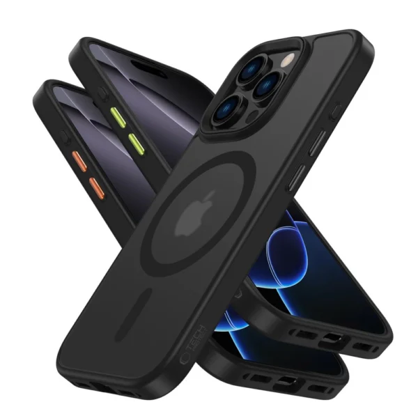 Tech-Protect MagMat Magsafe 3-set iPhone 16 Pro Max Case - Matte Blackeng