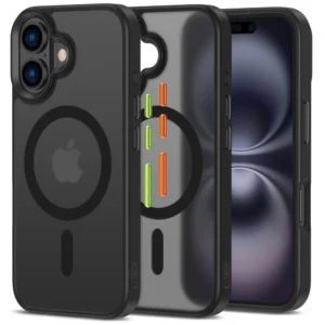 Tech-Protect MagMat Magsafe 3-set iPhone 16 Case - Matte Blackeng
