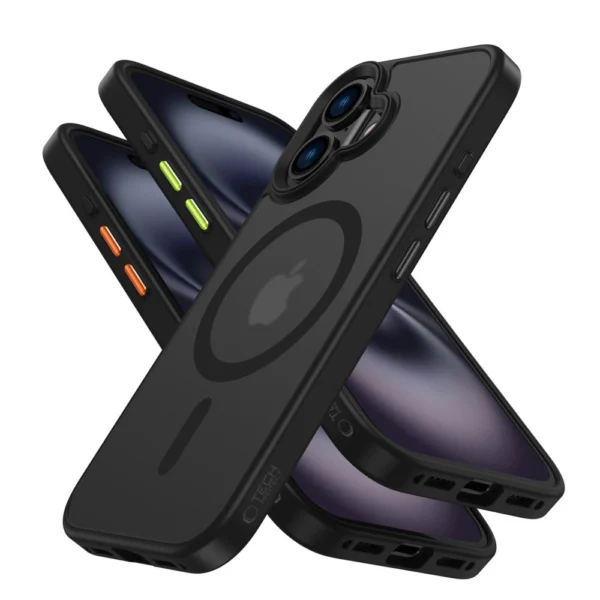 Tech-Protect MagMat Magsafe 3-set iPhone 16 Case - Matte Blackeng